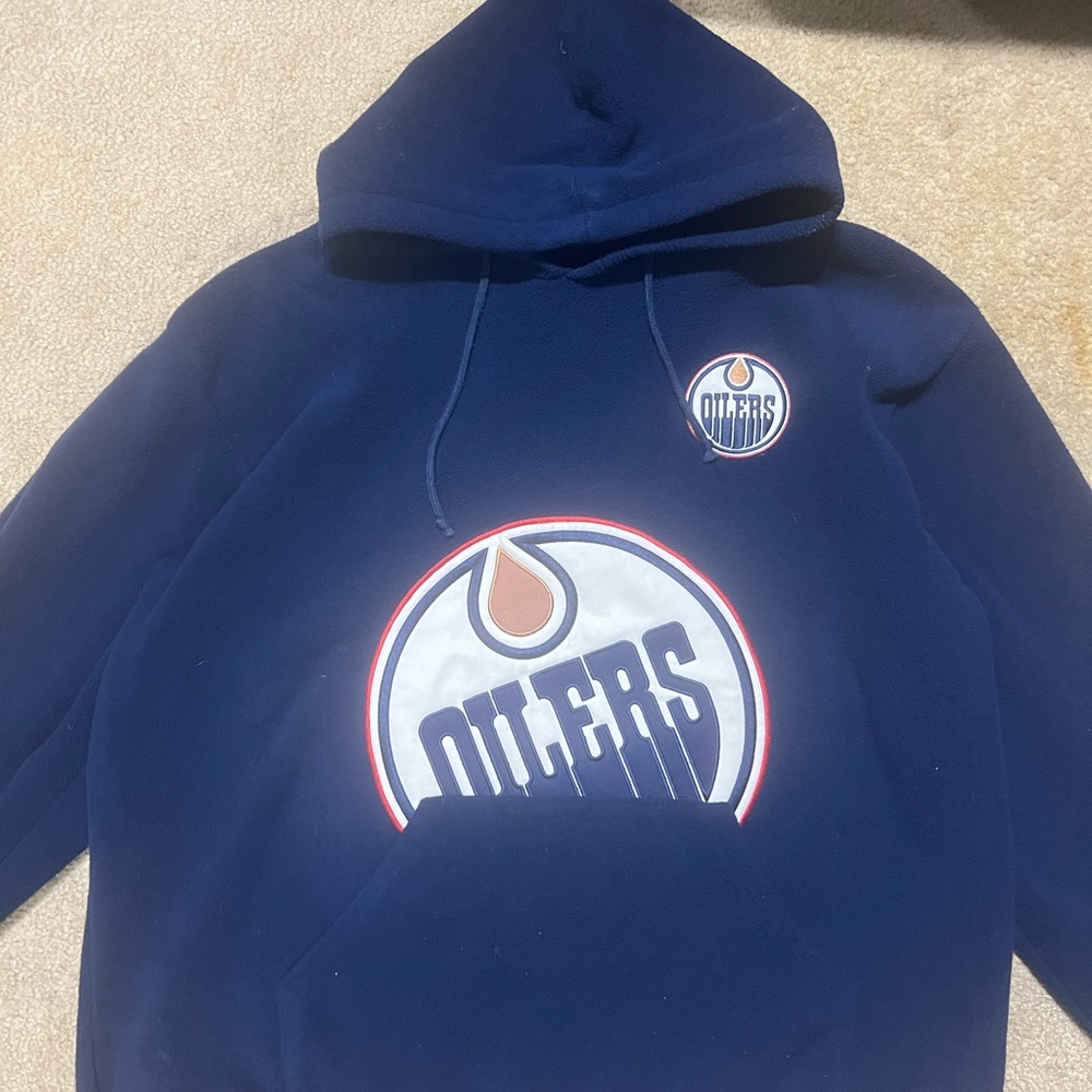 Vintage Oilers Blue Hoodie - Picture 2 of 4